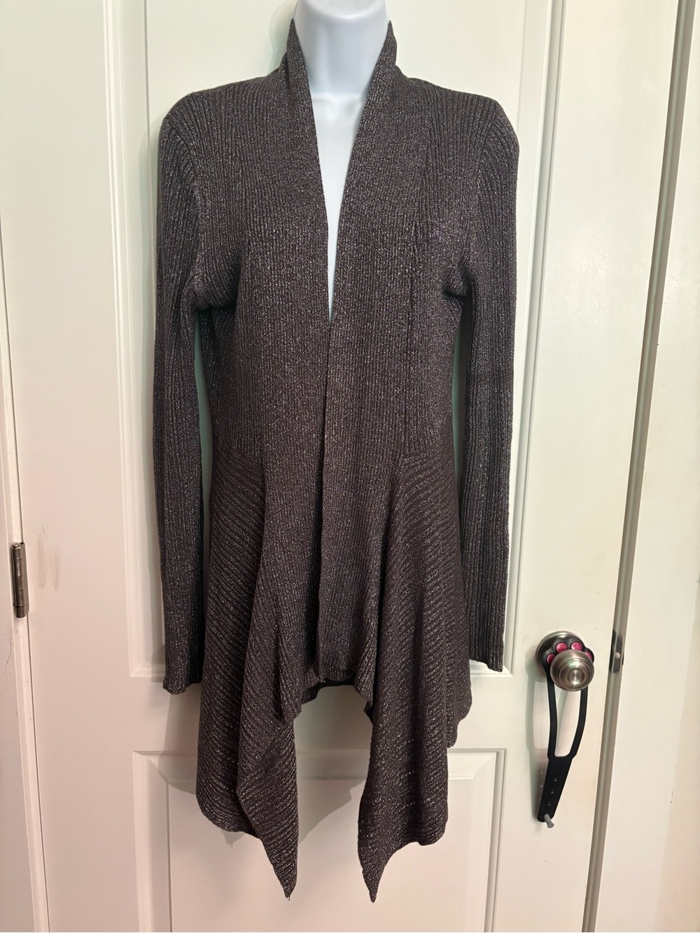 Belldini Glittery Grey Silver Cardigan M